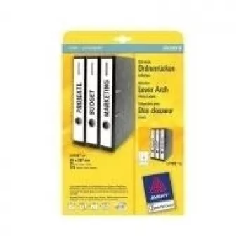 Avery L4758-25 Binder etiķetes 38 x 297 mm, 25 loksnes