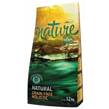 Sausā suņu barība Nature Grain Free Holistic Salmon — laša recepte, bezgraudu, 12 kg