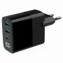 Gembird TA-UC-PDQC30LCD-BK-02 universāls mobilā telefona lādētājs Melns AC Ātrā uzlāde Iekštelpām