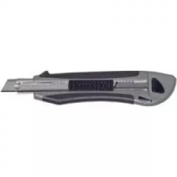MAUL Cutter Profi 77418-84, 18 mm nolaužamo asmeņu nazis ar automātisku asmens maiņu, mīksts rokturis, metāla asmens vadotne, ar 2 rezerves asmeņiem