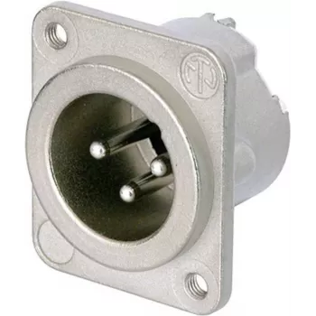Neutrik NC3MD-LX-M3 pieslēgvietas piederums sudraba krāsā