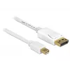 DeLOCK 83484 Mini DisplayPort kabelis 5 m Balts
