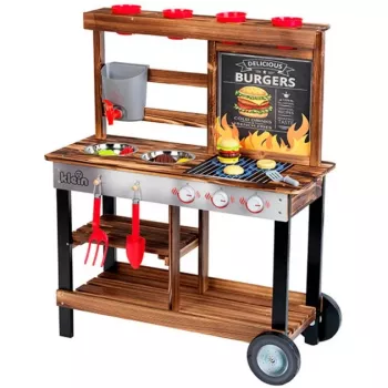 Pludmales piknika BBQ lauku vasaras virtuve, rotaļu virtuve