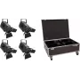 EUROLITE komplekts 4x LED THA-150F + futrālis (20000681)