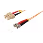 Optiskās šķiedras kabelis S/CONN 77920 10 m SC ST Oranžs