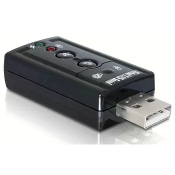 DeLOCK USB skaņas adapteris 7.1 - ārējā skaņas karte - stereo - USB (61645)