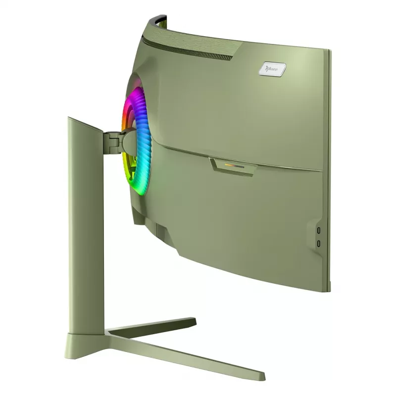 Izliekts datora monitors Arozzi Nova 49 collas (124.5 cm) Dual QHD 5120×1440 LED VA, 4 ms, Zaļš