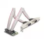 DeLOCK 95276 Iekšējais RS-232 adapteris Mini PCI Express zaļš