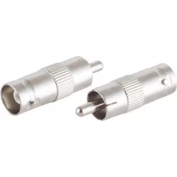 BNC uz RCA adapteris ShiverPeaks 98817 — video/audio savienotājs, 1×BNC (tēviņš) uz 1×RCA (mātīte)