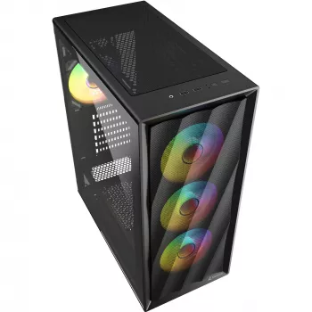 Datora korpuss Sharkoon VK4 ARGB ATX melns