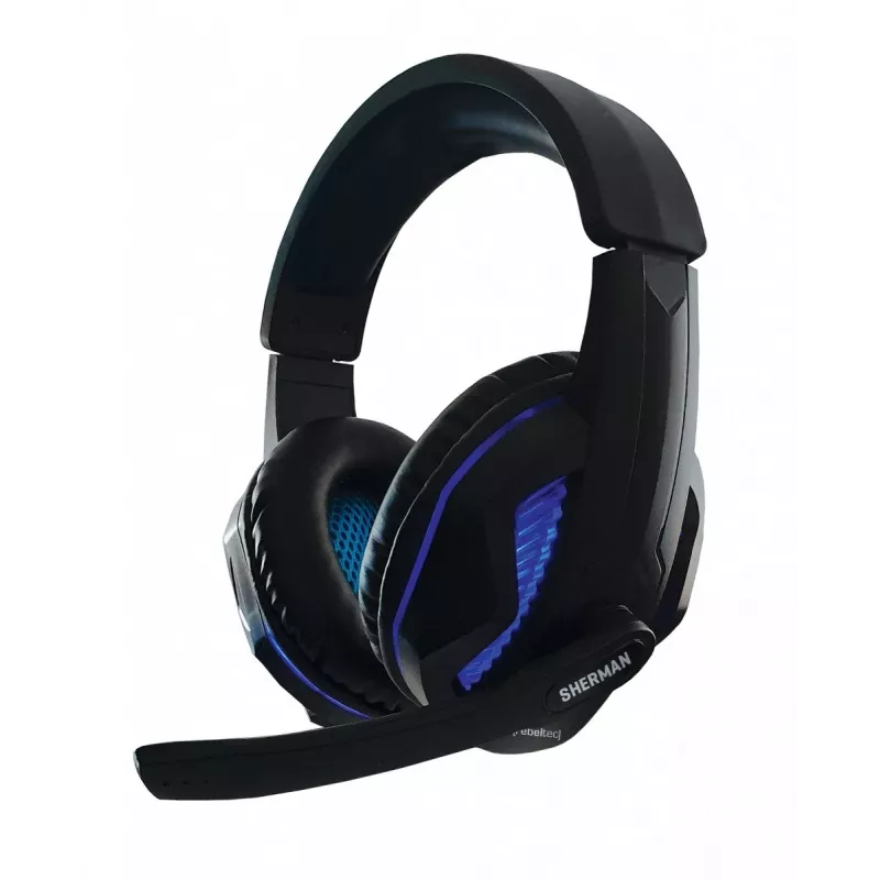 Rebeltec SHERMAN Gaming USB QZERTY Angļu Melna tastatūra ar peli
