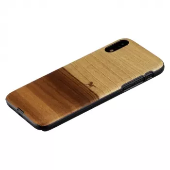 Telefona maciņš man and wood iPhone XR — melns, aizsargājošs mīkstais apvalks