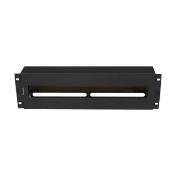 Lanberg AK-VDP103-B 19 collu 3U sprieguma sadales panelis ar DIN sliedi TS-35, melns