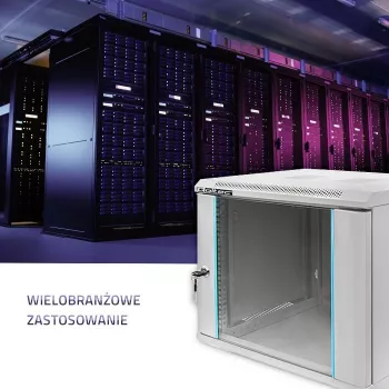 Rack skapis QOLTEC 19 collu 9U 600x500x600 sienas vai grīdas montāžas serveru korpuss