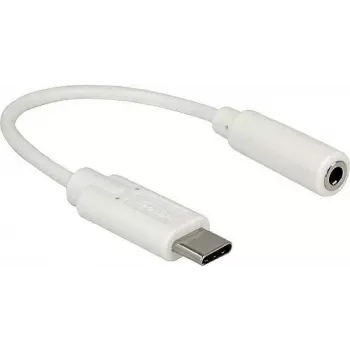 Audio kabelis DeLOCK 65913 0.14m 3.5mm USB Balts