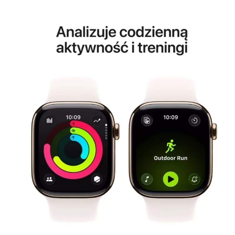 Viedpulkstenis Apple Watch Series 11 GPS + Cellular 42mm Zelts Titanis Korpuss Light Blush Sport Siksniņa M/L