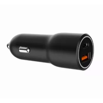 Auto lādētājs Gembird TA-UC-AC2PDQC38-CAR-01, USB-C, 38W, 12–24V, melns