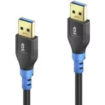 USB kabelis PureLink FI-U310-005 0.5m USB 3.2 Gen 1 USB A melns zils