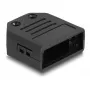 Apvalks DELOCK D-Sub 9-pin vīriešu/sieviešu, plastmasa ar stieples atvieglojumu, 33.3×33.8×14.8 mm, melns
