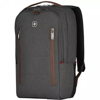 WENGER City Upgrade mugursoma 40,64 cm (16 inch) klēpjdatoram ar papildu somu pelēka