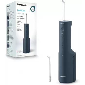 PANASONIC EW-DJ66, bezvadu mutes dobuma irigators ar skaņas zobu suku, 0.2 l, zils