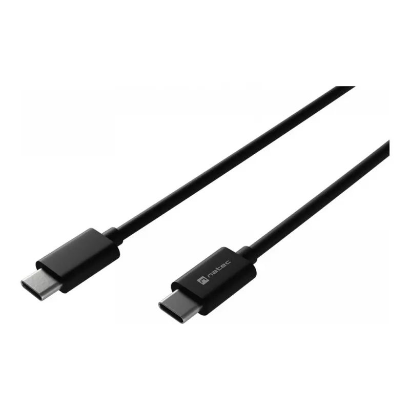 USB kabelis NATEC NKA-2147 2m USB-C melns USB 2.0 0.48 Gbit/s