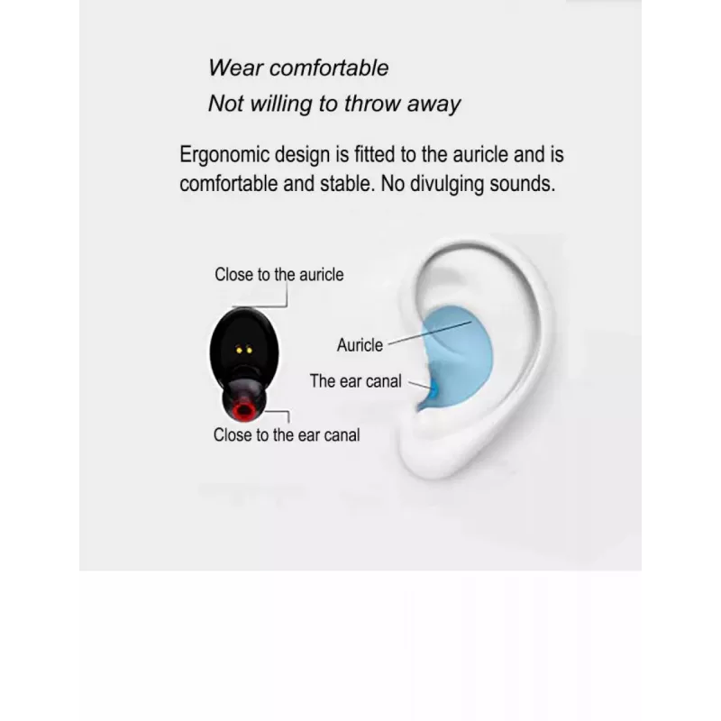 Bezvadu austiņas V.Silencer Ture True Wireless Earbuds melns/sarkans