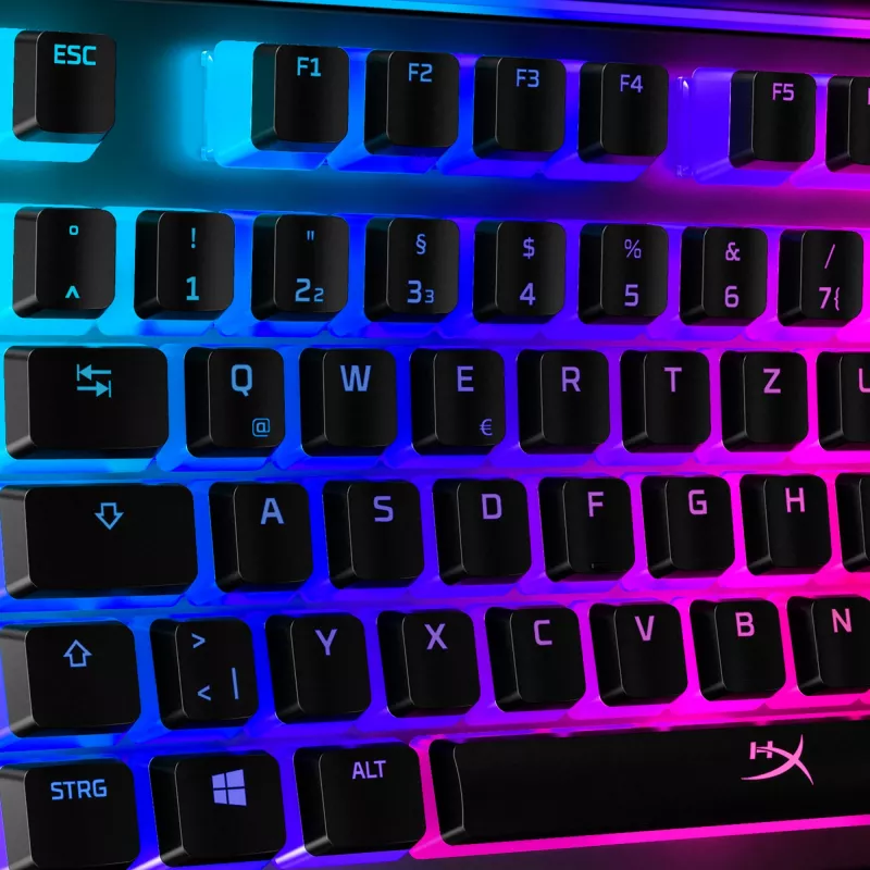 HyperX Pudding Keycaps pilns taustiņu komplekts, ABS, melns, DE izkārtojums