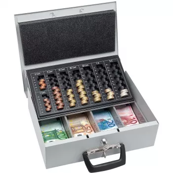 Kases/biļešu kaste WEDO 150 100837 Sudraba