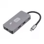 TB USB-C 7-in-1 adaptera centrs HDMI USB SD/TF RJ45 2.5 Gbps PD