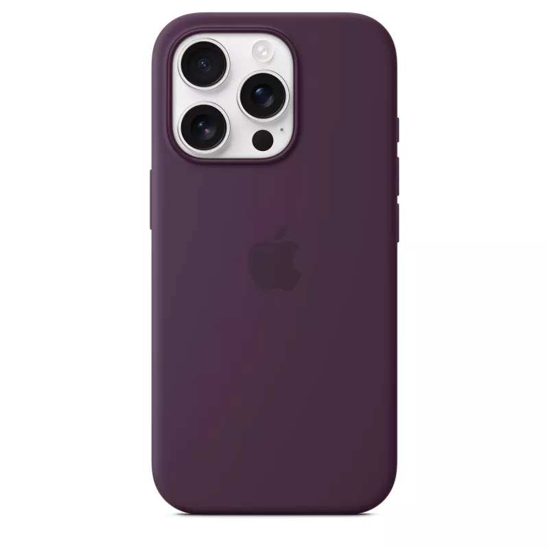Apple iPhone 16 Pro Silikona Maciņš ar MagSafe - Plūmju Krāsa