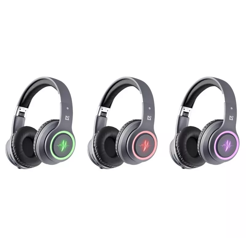 Austiņas Defender FREEMOTION B571 LED bezvadu binaurālas, 4 cm draiveri, 6–8 h akumulators, slēgta akustika, 20–20000 Hz