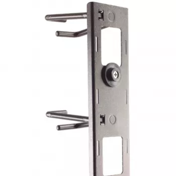 APC NetShelter kabeļu pārvaldības panelis, vertikāls, kabeļu gredzeni, 8 gab., melns, 55 mm x 766 mm x 85 mm