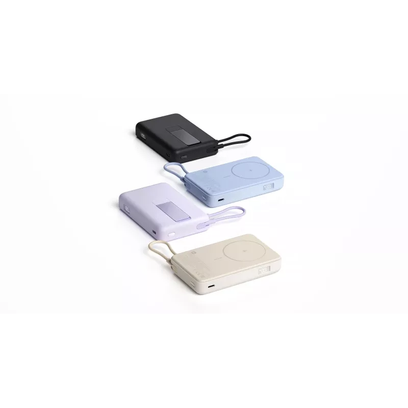 Power bank Xiaomi BHR08P9GL 5900 mAh Li‑Ion, bezvadu uzlāde, USB‑C, pelēks