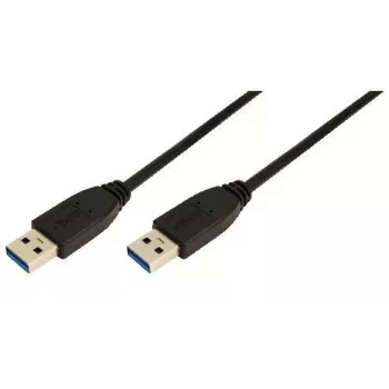 Logilink USB kabelis - 9-pin USB Type A (tēviņš) - 9-pin USB Type A (tēviņš) - 3 m (USB 2.0 / USB 3.0) - Liets - Melns (CU0040)