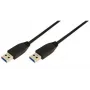 Logilink USB kabelis - 9-pin USB Type A (tēviņš) - 9-pin USB Type A (tēviņš) - 3 m (USB 2.0 / USB 3.0) - Liets - Melns (CU0040)