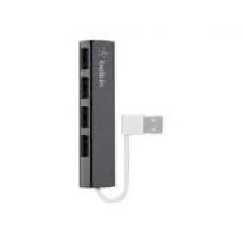 USB 2.0 centrmezgls Belkin F4U042BT 4 porti 480 Mbit/s Melns