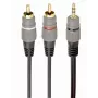 Audio kabelis 3.5 mm līdz 2 RCA 2.5 m/zeltīts CCA-352-2.5M GEMBIRD