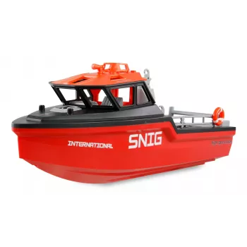 Amewi Rescue Boat 26117 — Bezsuču ūdensmetēja glābšanas laiva, 320 mm, Melna/Sarkana