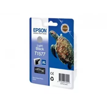 Epson Turtle T1577 Gaiši Melna, Augstas ietilpības (XL), Gaiši melna, Pigmenta tinte, 25.9 ml, 1 gab., 23000 lapas