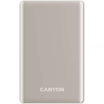Canyon OnPower 505 - Powerbank - 5000 mAh - USB-C ieeja - USB-C PD 20W izeja + Bezvadu magnētiskā uzlāde