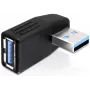 USB 3.0 M/F savienotājs DeLOCK 65342 Melns