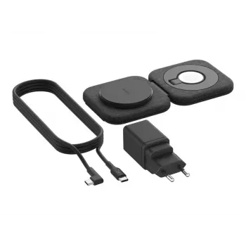 Bezvadu 2-in-1 uzlādes stacija Belkin BOOSTCHARGE PRO QI2 WIZ026VFBK