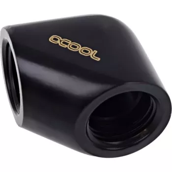 Alphacool 17258 90° leņķa savienotājs 1/4 inch melns