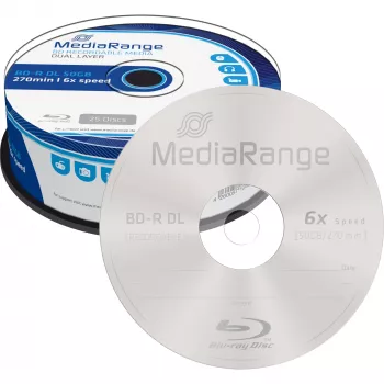 BD-R DL MediaRange MR508 50 GB 25 gab.