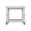 Atvērtais statīvs 19 inch 9U 600x600-1100 regulējams pelēks