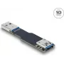 DELOCK 67419 USB Type-A uz Type-A savienotājs, melns