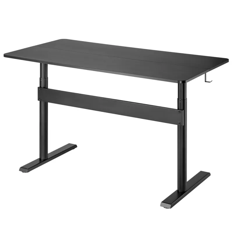 Ergo Office rakstāmgalds ar regulējamu augstumu, 140x68 cm, melns