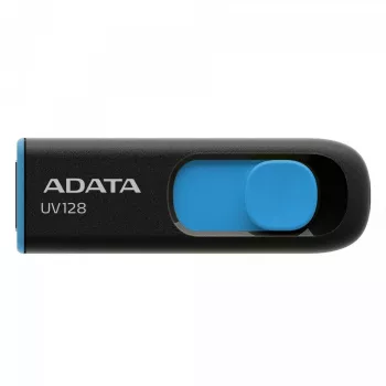 ADATA 64GB DashDrive UV128 USB zibatmiņa USB Type-A 3.2 Gen 1 Melns, Zils