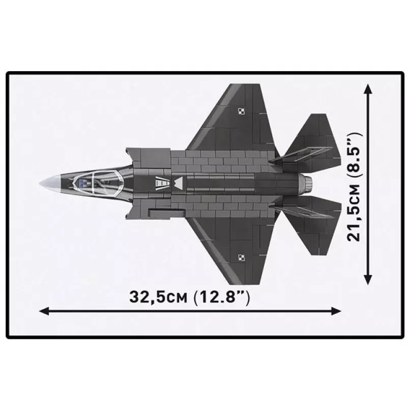 Konstruktors Cobi F-35A Lightning II — 605 detaļas, mēroga modelis